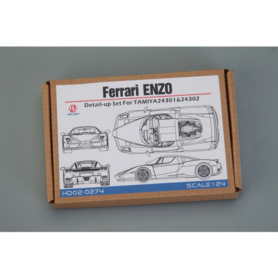 1/24 Ferrari ENZO Detail-up Set for Tamiya kit (PE+Resin+Metal parts)