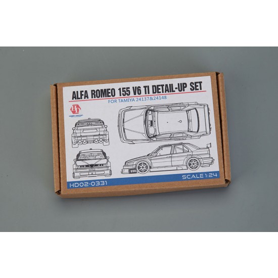 1/24 Alfa Romeo 155 V6 TI Detail-up Set for Tamiya 24137/24148 kits (Resin+PE+Metal Parts)