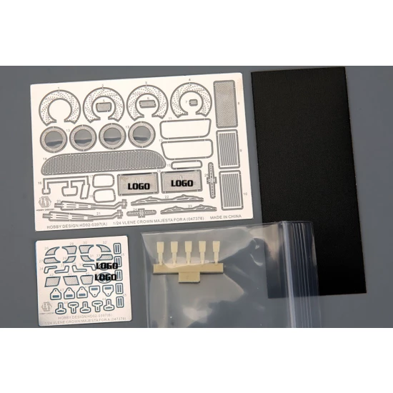 1:24 Vlene Crown Majesta Detail Set for Aoshima kit #047378 (PE & Resin)