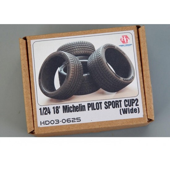 1/24 18' Michelin Pilot Sport Cup 2 Tyres #Wide