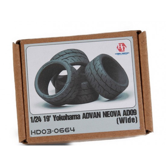 1/24 19' Yokohama Advan Neova AD09 Tyres (Wide)