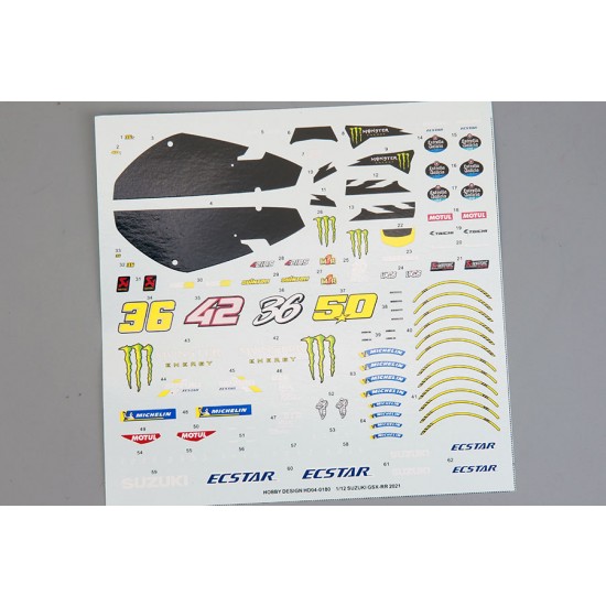 1/12 Suzuki GSX-RR 2021 Detail for Tamiya kit #14139