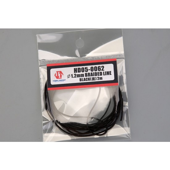 1.2mm Braided Line (black, length: 2m)