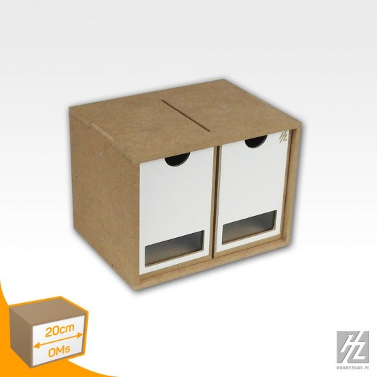 Two-Drawer Module (dimensions: 20 x 15 x 15cm)