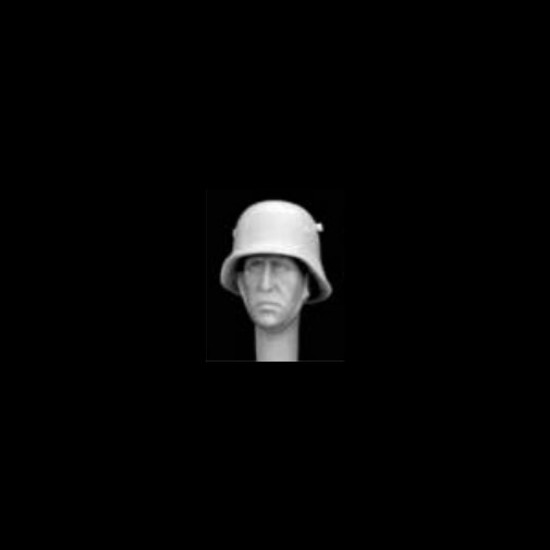 1/35 Head with German M18 Steel Helmet (WWI to WWII) Vol. 1