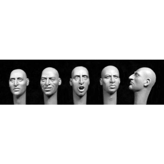 1/35 5x Heads with Disturbed Expressions