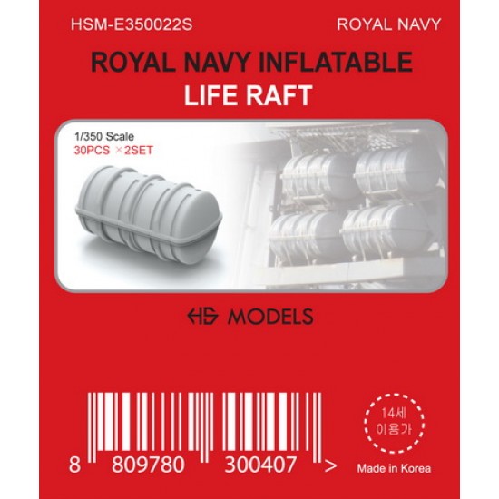 1/350 Royal Navy Inflatable Life Raft