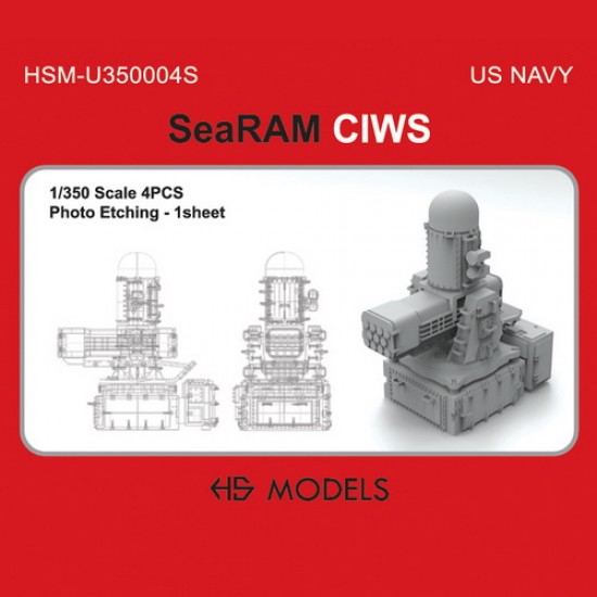 1/350 US Navy Searam CIWS (4pcs)
