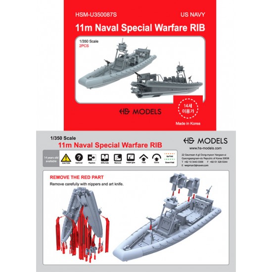 1/350 11m Naval Special Warfare RIB