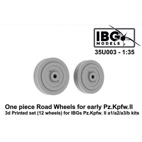1/35 Pz.II a1/a2/a3/b One-piece Road Wheels (3d printed)