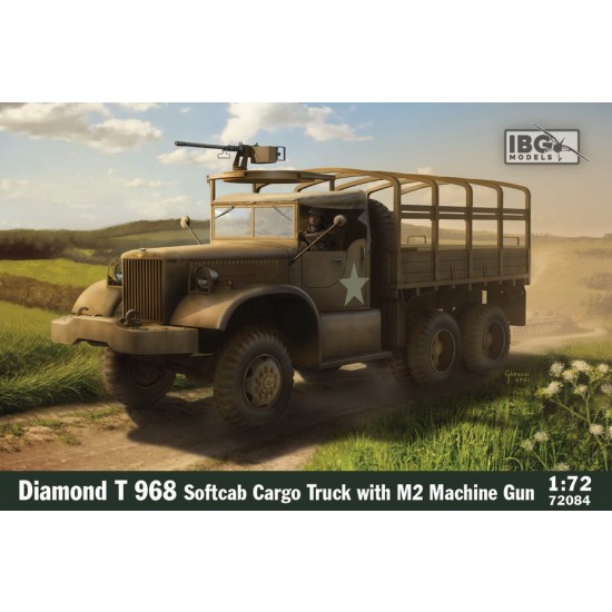1/72 Diamond T 968 Softcab Cargo Truck with M2 Machine Gun
