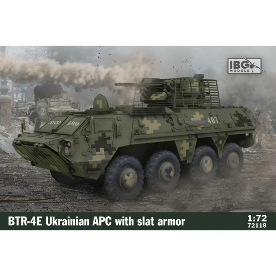 1/72 BTR-4E Ukrainian APC with Slat Armour