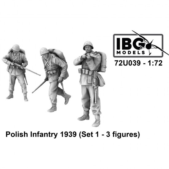 1/72 Polish Infantry 1939 Set #1 (3 figures)
