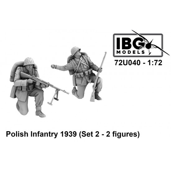1/72 Polish Infantry 1939 Set #2 (2 figures)