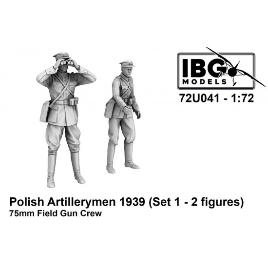 1/72 Polish Artillerymen - 75mm Field Gun Crew Set #1 (2 figures)