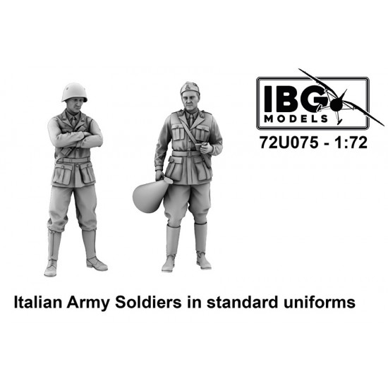 1/72 Italian Army Soldiers in Standard Uniforms