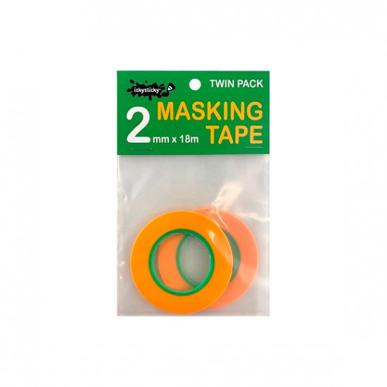 Masking Tape 2mm Twin Pack