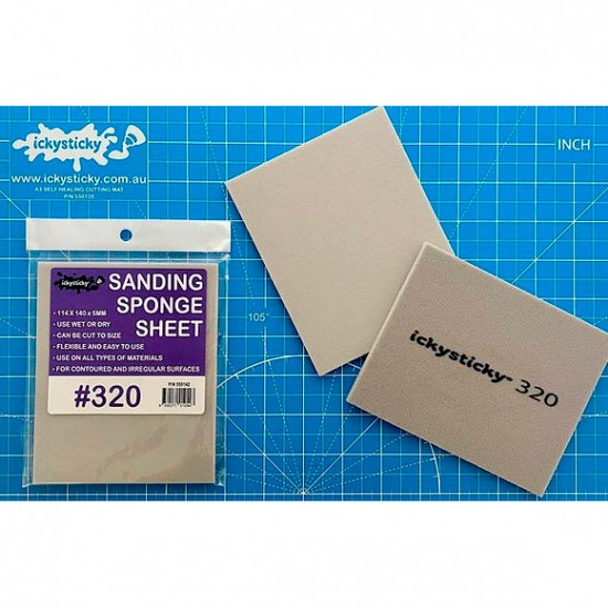 Sanding Sponge #320 (114 x 140 x 5mm, 1 sheet)