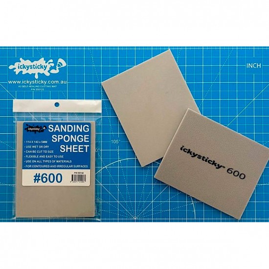 Sanding Sponge #600 (114 x 140 x 5mm, 1 sheet)