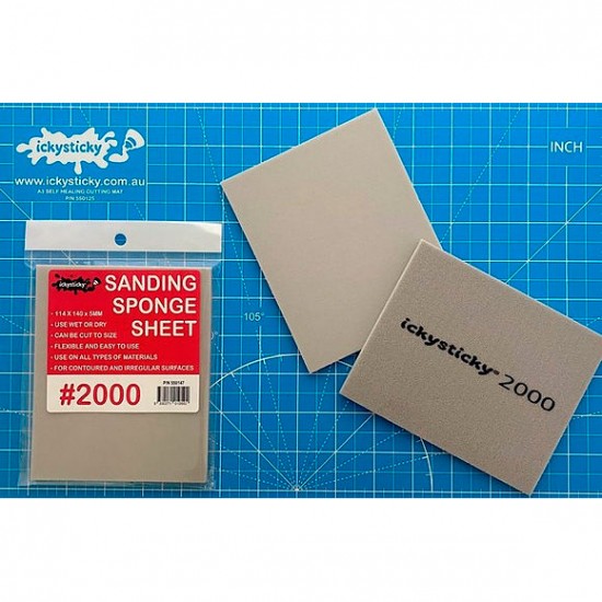 Sanding Sponge #2000 (114 x 140 x 5mm, 1 sheet)