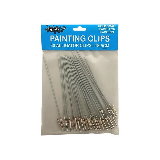 Model Paint Clips Painting Clips (30pcs, L: 18.5cm each) (#ICK-560312) - BNA Model World