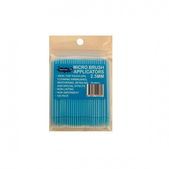 100 Micro Brush Applicators 2.5mm