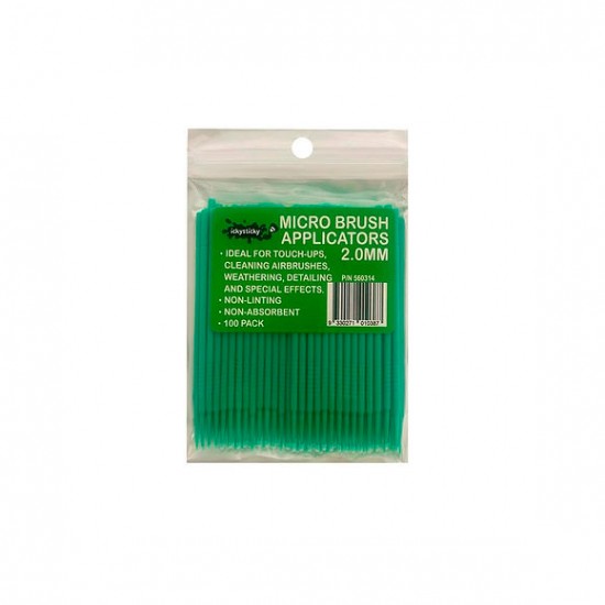 100 Micro Brush Applicators 2.0mm IckySticky 560314