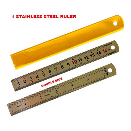 Estimators Ruler 150mm Stainless Steel Ruler IckySticky 580704