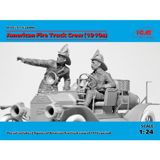 1/24 American Fire Truck Crew 1910s (2 figures)
