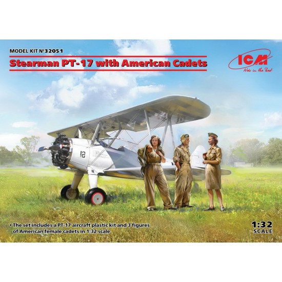 1/32 Stearman PT-17 with American Female Cadets (1 kit & 3 figures)