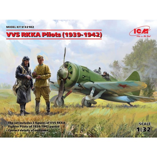 1/32 VVS RKKA Pilots 1939-1942 (3 figures)
