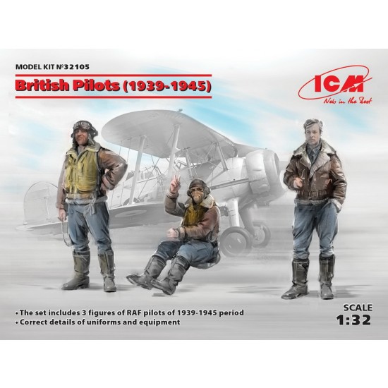 1/32 British Pilots 1939-1945 (3 figures)