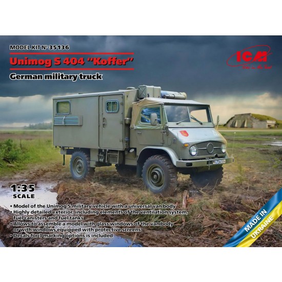1/35 German Unimog 404 S Koffer Military Truck