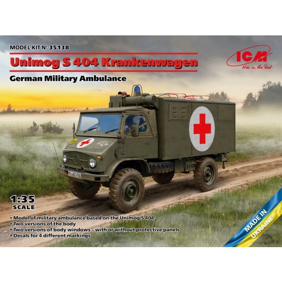 1/35 German Unimog S 404 Krankenwagen Military Ambulance