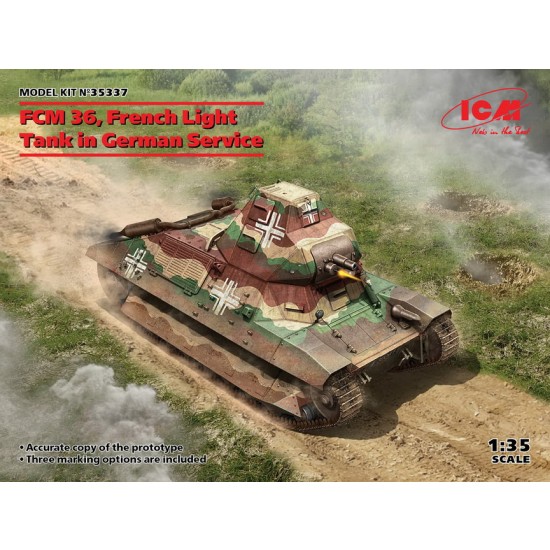 1/35 French Light Tank in German Service FCM 36