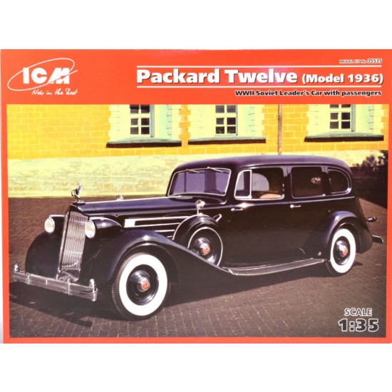 1/35 WWII Soviet Leader's Car Packard Twelve Model 1936 w/Passengers (1 Model & 5 Figures)