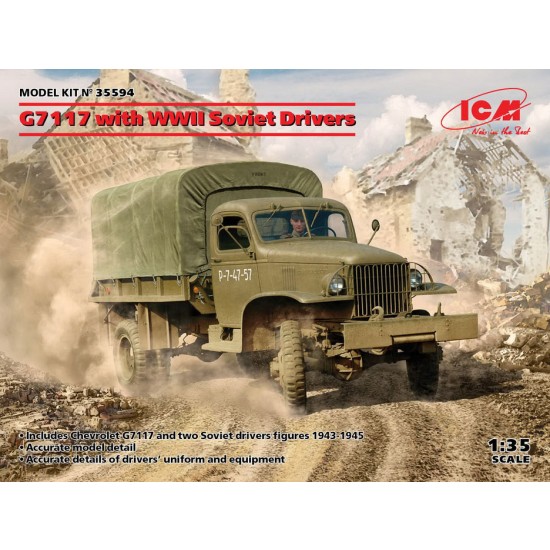1/35 WWII Soviet G7117 with Drivers