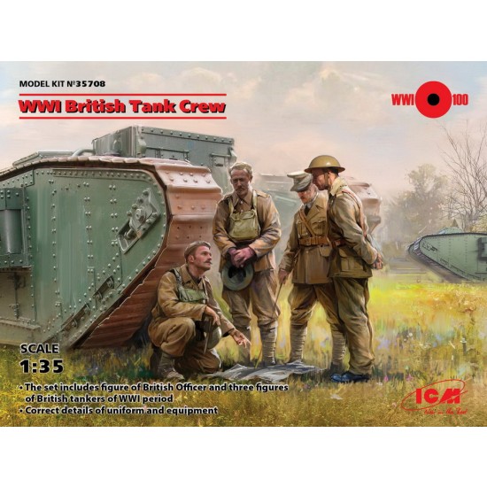 1/35 WWI British Tank Crew (4 figures)