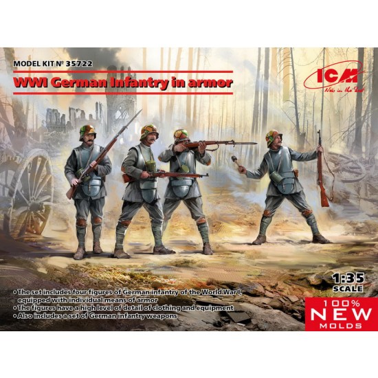 1/35 WWI German Infantry in Armour