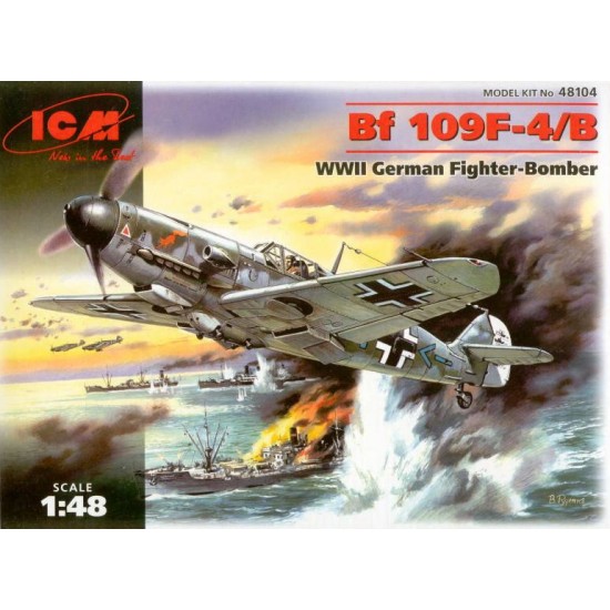 1/48 WWII German Fighter-Bomber Messerschmitt Bf 109F-4/B