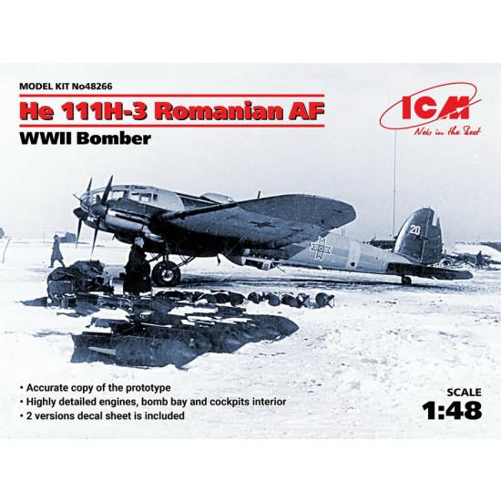 1/48 WWII Romanian AF Bomber He 111H-3