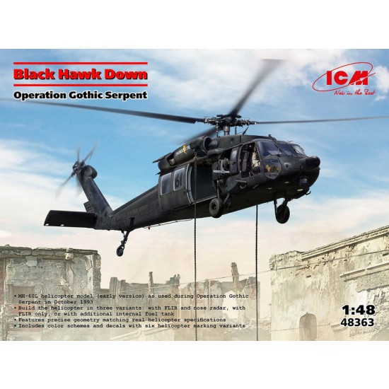 1/48 Black Hawk Down Operation Gothic Serpent: MH-60L Helicopter