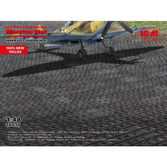 1/48 Marston Mat - WWII US Landing Mat (224 x 255 mm)