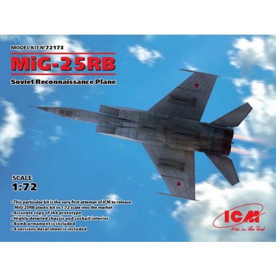 1/72 Soviet Mikoyan-Gurevich MiG-25 RB Reconnaissance Plane