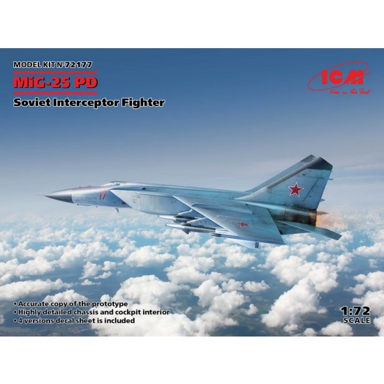 1/72 Soviet Mikoyan-Gurevich MiG-25 PD Interceptor Fighter