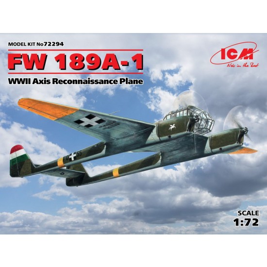 1/72 WWII Axis Reconnaissance Plane Focke-Wulf Fw 189A-1
