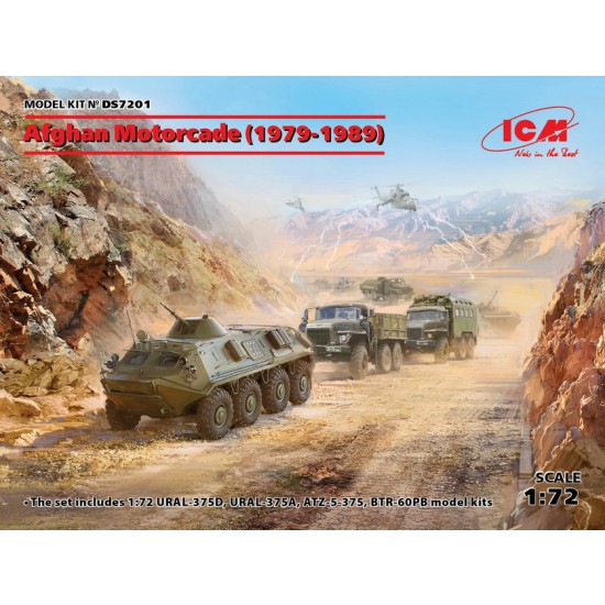 1/72 Afghan Motorcade - URAL-375D & A, ATZ-5-375, BTR-60PB 1979-89