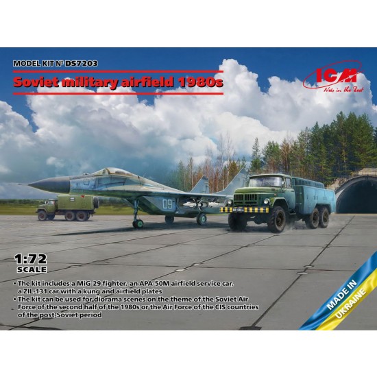 1/72 Soviet Military Airfield 1980s (Mikoyan-29 9-13. APA-50M, ZiL-131, PAG-14)