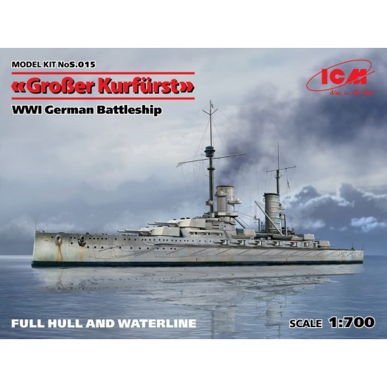 1/700 WWI German Battleship Grosser Kurfurst