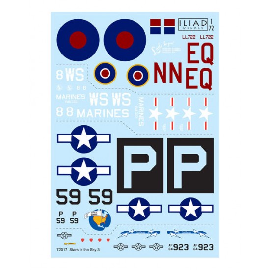 Decals for 1/72 Stars in the Sky 3